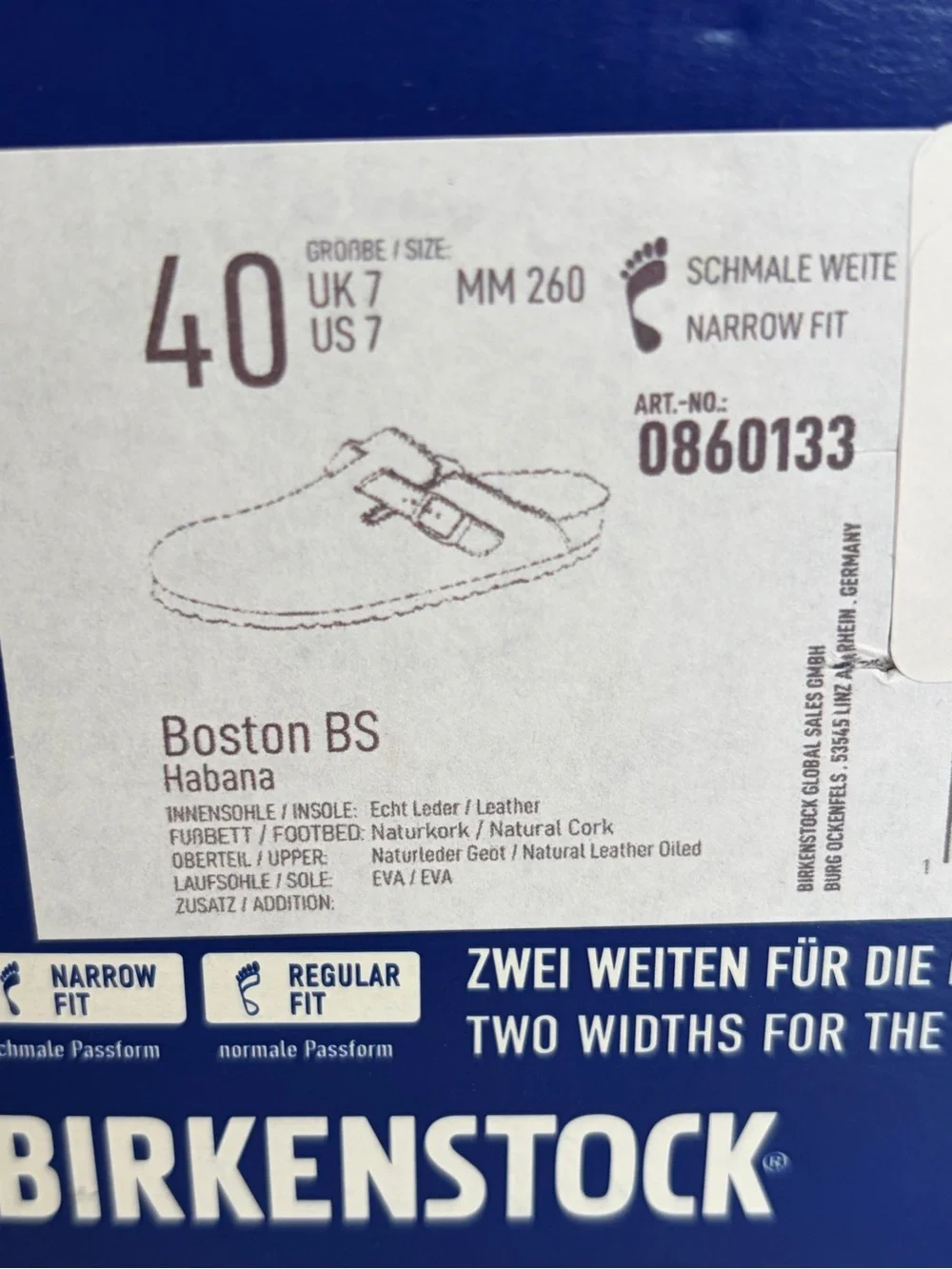 Birkenstock Boston Habana Slip-On Buckle Clog 40